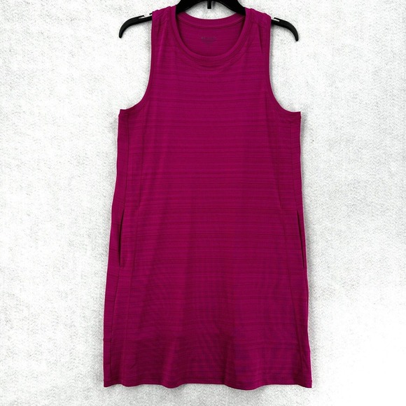 Athleta Rise Above Rib Crop Tank Top Womens SMALL Pink‎ Stretch - Picture 1 of 14